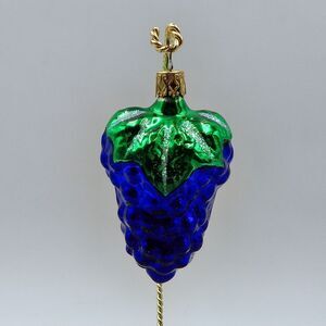 Inge Glass Old World Christmas Purple Grape Christmas Ornament 3.5 Inch Germany